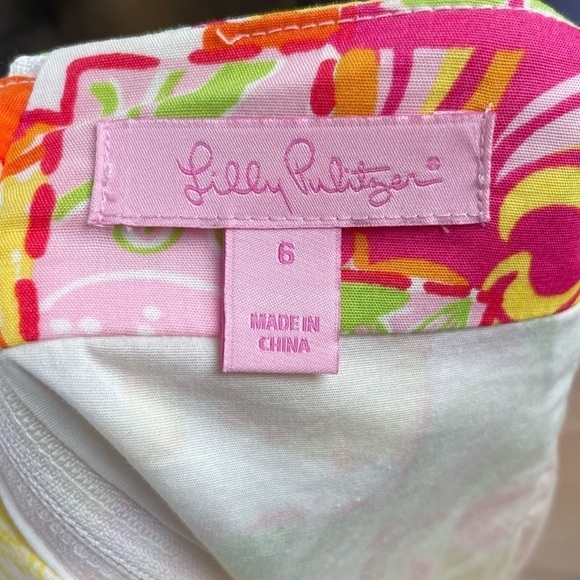 Lilly Pulitzer Cotton Blend Sun Fruit Print Skirt in Happiest Hour Patch Size 6 - Picture 5 of 5
